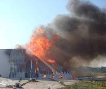 essais experimentaux incendie entrepot stockage
