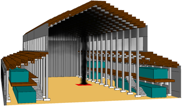 Modele 3D Hangar Y Desenfumage